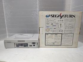 Sega Saturn White Console Enjoy 3 Shiro Disk Nights Box Manual