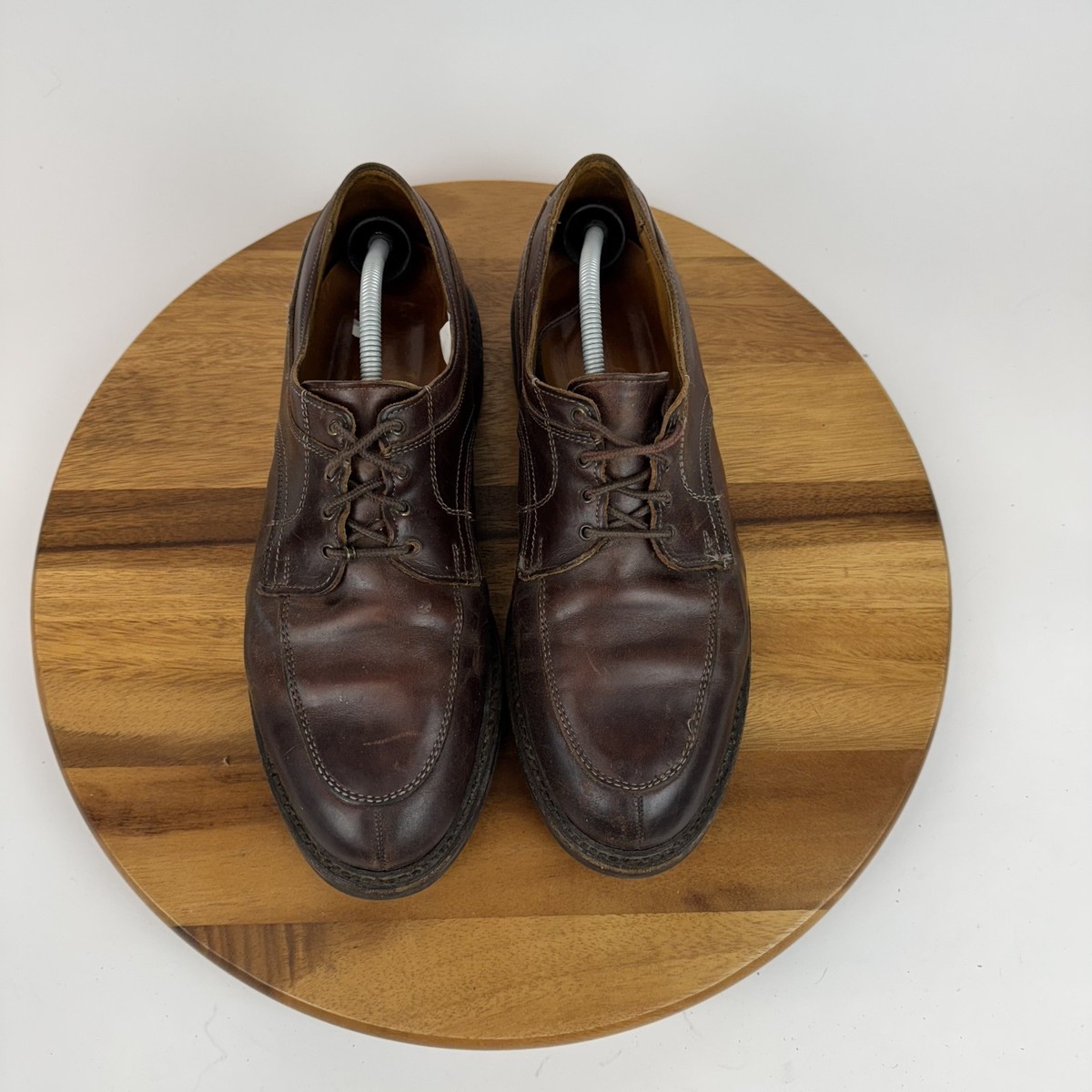Men Allen Edmonds Spirit Toe U-Tip‎ Brown Leather Chunky Dress Shoes Size 11.5 D Allen Edmonds Dryden Cap Toe Brown Leather Oxford Shoes Size  main image 4