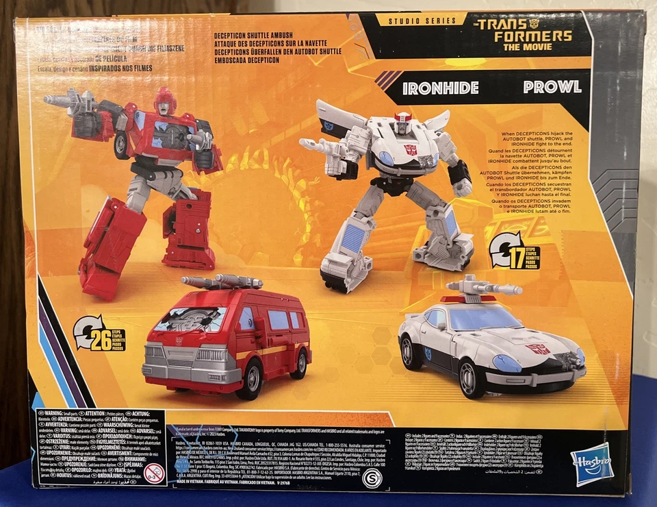 Transformers The Movie Studio Series 86 IRONHIDE & PROWL Hasbro 2023 Target Foto 3 de 4