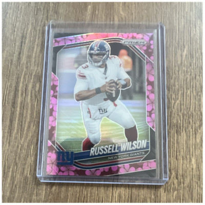 Panini Prizm 2025 Russell Wilson New York Giants PLUM BLOSSOM SSP 2/8