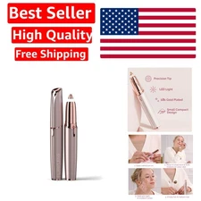 Flawless Brows Eyebrow Hair Remover Electric Razor for Women with LED Light f...