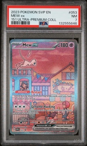 2023 POKEMON SVP EN-SV BLACK STAR PROMO 151 ULTRA-PREM COLL #053 MEW EX PSA 7