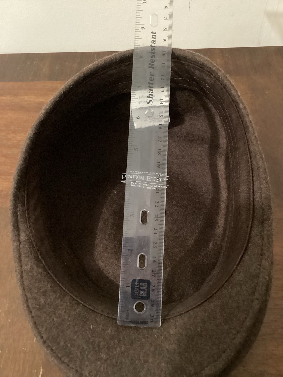 Pendleton Brown Solid Flat Cap Men's Size L - image 8