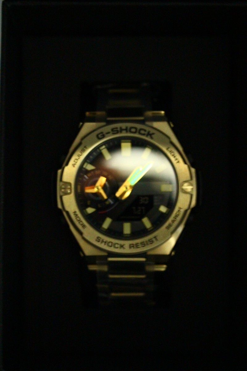 CASIO G-SHOCK GST-B500GD-9AJF G-STEEL Gold Black Carbon Bluetooth