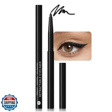 evpct Black Eyeliner Pencils for Eyes, Black Colored Eye Liner Pencil Makeup 