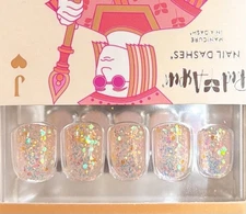 Red Aspen Press On Short Square Glitter Jack Of All Trades, Joey ✨