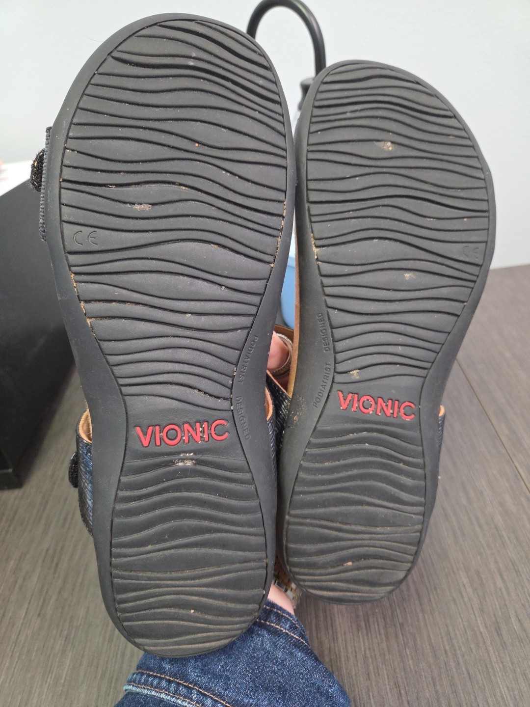 Vionic Farra Black Multi-Strap Sandals Shoes Gunm… - image 5