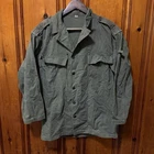 Vintage 40s WW2 Military Herringbone Twill 13 Star Button Shirt