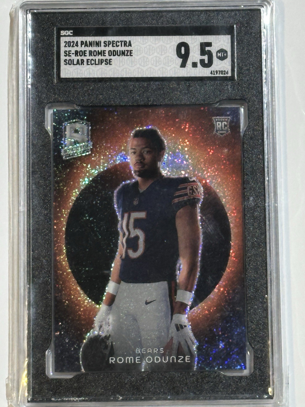 2024 Panini Spectra - Rome Odunze #SE-ROE Solar Eclipse Case Hit RC SSP SGC 9.5