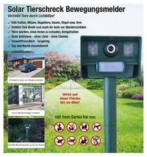 Solar-Tierschreck Ultras Sound Animal Repeller Marder Cats Dogs Rodents Birds
