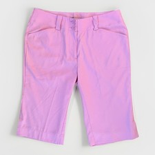 Bermudas Nike Golf Fit Dry Performance para mujer talla 6 rosas bolsillos elásticos
