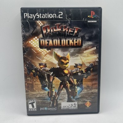 Ratchet: Deadlocked (PlayStation 2 PS2) Black Label CIB Test Water Damaged Artwo