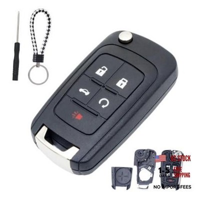 Key Fob Case Cover Replacement Fits for Chevy Cruze Camaro Impala Equinox GMC