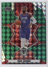 2021-22 Panini Mosaic Green Mosaic Prizm Paul George #133 1hp9