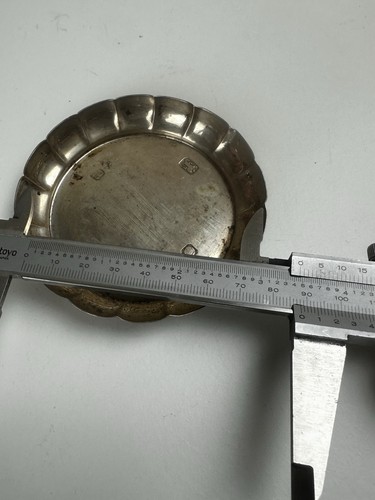 Sterling Silver Hallmarked Sheffield 1983 Rimmed Dish Available Worldwide - Picture 11 of 14