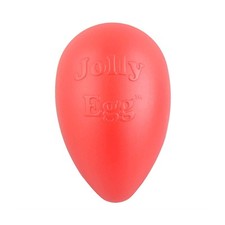 Jolly Pets Jolly Egg Dog Toy Medium 8 Inch Red Floats Fun for Dogs Up to 40 lbs