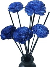 25PCS Reed Diffuser Sticks Set with 5 Flower Diffusers – Home Fragrance