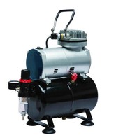 ÖLfreier MINI-KOMPRESSOR Airbrush Kompressor Druckluft AS186 4 BAR Lufttank