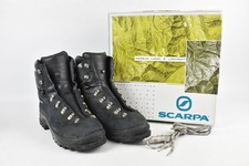 Scarpa Manta Mountaineering Boots Men's Size 45 UK 10.5 Black Lace Up Vibram