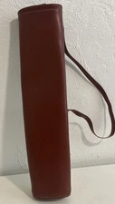 Vintage Quiver for Bow & Arrow Faux Leather Stitched 17” Long