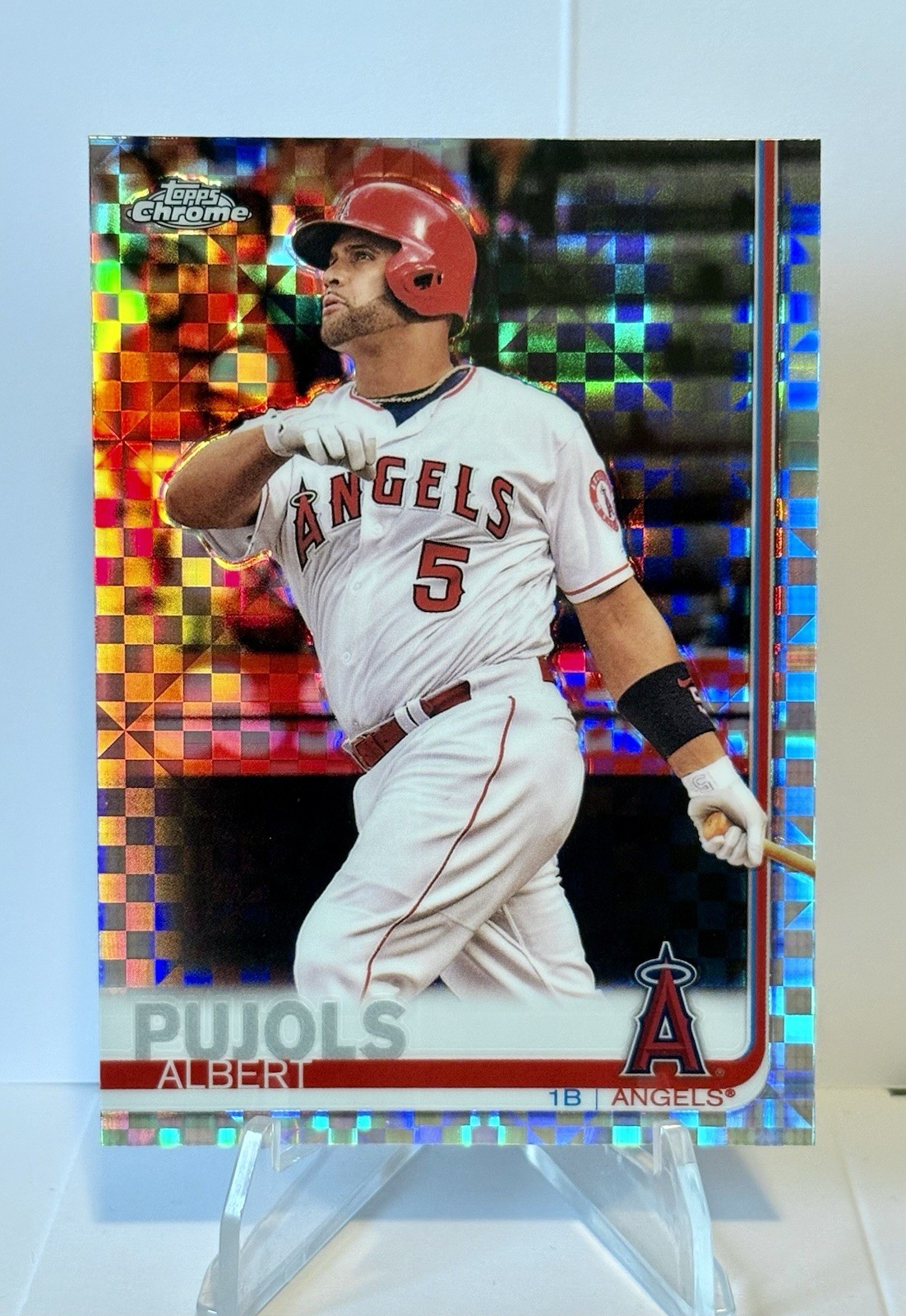 2019 Topps Chrome Albert Pujols X-Fractor #27