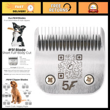 5F Dog Grooming Blade 1/4" Cut for Andis Oster Wahl Clippers, High-Carbon Steel,