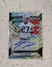 2016 Prizm Rookie Autographs Prizms Blue Wave D.J. Foster #’d /149 ASU Patriots 