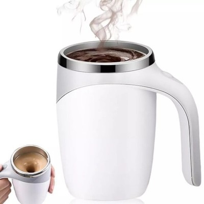 Auto Self Stirring Magnetic Stainless Steel Coffee Smart Mixing Mug Cup Fast US