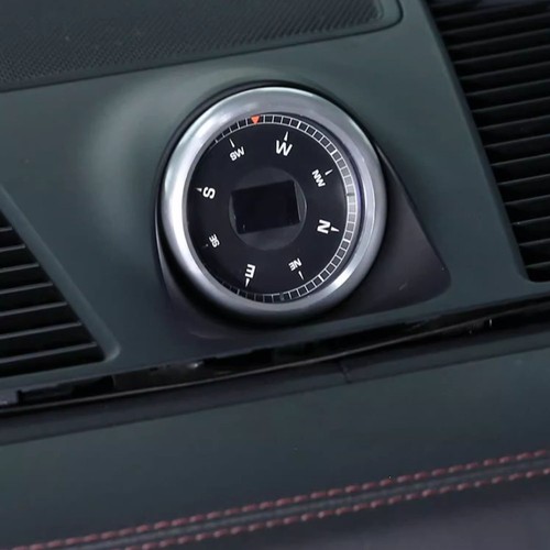 Alloy Silver Dash Clock Ring Trim For Porsche Panamera 2010-16 Cayenne 911 Macan - Picture 4 of 12