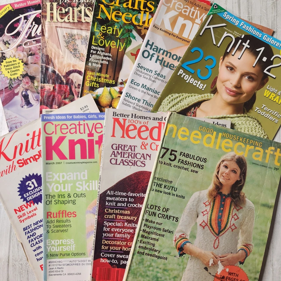 Bundle of Knitting Needlecraft Vintage Creative Knit Back Issue Magazines Lot 8 - Image 2 of 4