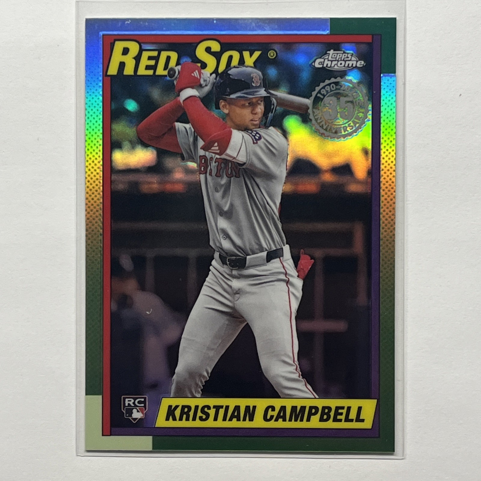 2025 Topps Chrome Update - 1990 Topps Baseball Kristian Campbell #90CU-19 Rookie