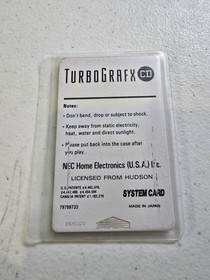 TG16 - Turbografx 16 CD System Card - US Version - Tested And Working 