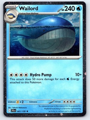 Wailord - (Cosmos Foil) Promo Miscellaneous Cards & Products 041/159 NM