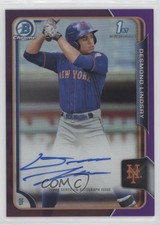 2015 Bowman Draft Chrome Pick Purple Refractor 61/250 Desmond Lindsay Auto 0a3