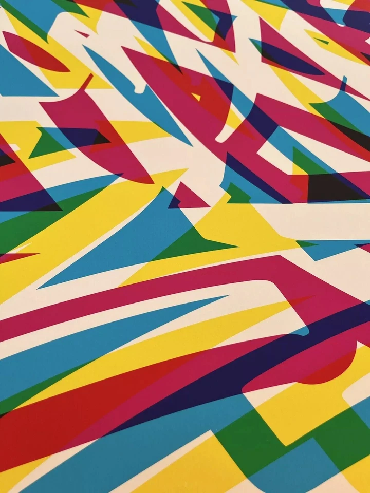 Impresión de arte pop firmada por Aches 2022 Tilt Giclée 20 edición limitada graffiti calle Foto 4 de 4