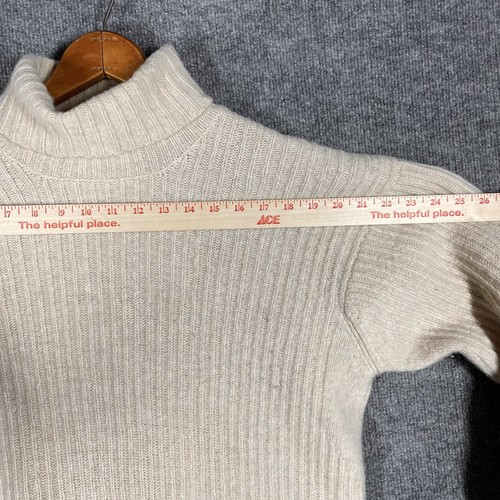 Paul Smith Extra Fine Merino Wool Turtleneck Sweater Men Sz Medium Ivory Ireland - Picture 23 of 24