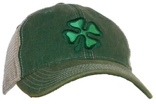 Tropic Hats Adult Embroidered Shamrock/Clover Legacy Snapback Trucker Ballcap