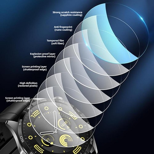 For Huawei Watch GT 5 / 5 Pro Tempered Glass Screen Protector 41 42 46mm ; D3P7 - Picture 10 of 23