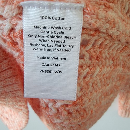 Talbots Womens Sweater size M Long Sleeve Crew Neck Crochet open Knit Pullover - Picture 8 of 10