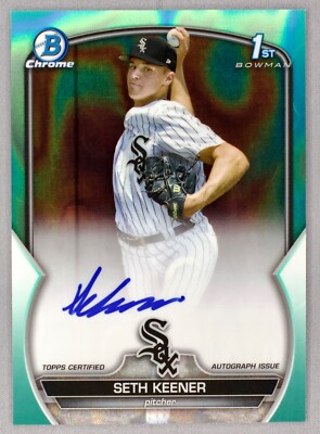 2023 Bowman Draft Chrome 1st Auto Seth Keener #CDA-SK Aqua Lava Refractor 8/199