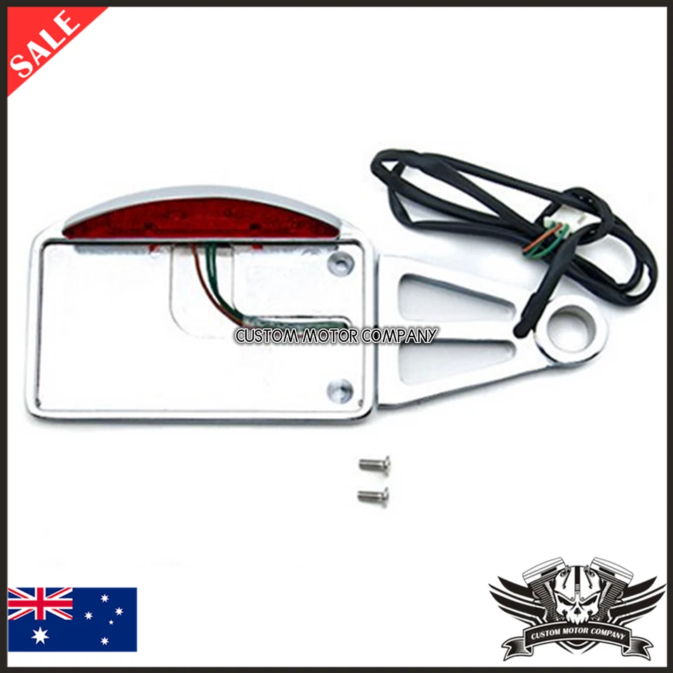 1" Cromo Eje Lateral LED Placa Luz Trasera Harley XL Sportster 1200 Personalizada Foto 4 de 4