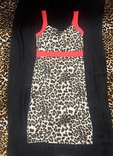 leopard print dress. Medium size. Vintage