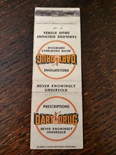 Vintage Matchbook: Dart Drug Stores