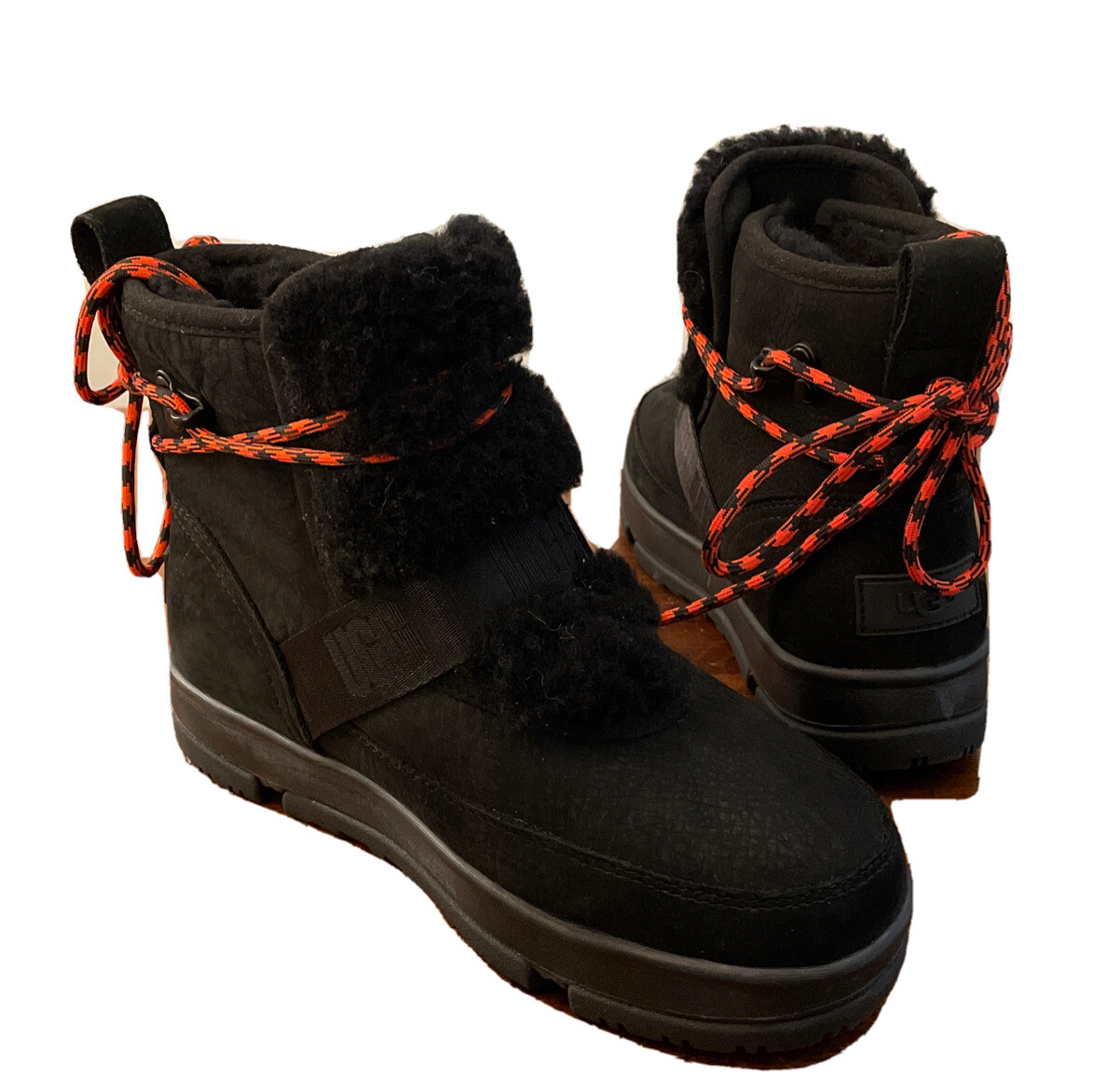 UGG CLASSIC WEATHER HIKER LEATHER LACE-UP WOMAN'S BOOTS 1112477 SZ