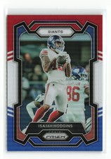 ISAIAH HODGINS #223 2023 PANINI PRIZM GIANTS RED WHITE BLUE