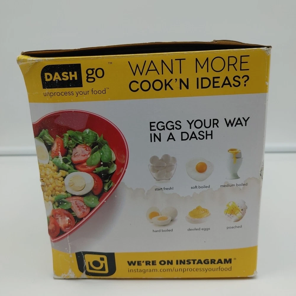 Dash Rapid Egg Cooker 6-Capacity Electric Yellow Open Box with Packaging