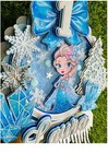 Cake Topper Frozen 3D Shaker - with name and age