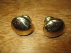 Solid Brass Cabinet Drawer Pulls - Knobs Lot of 2 Heavy Hardware w/Screws — photo 1