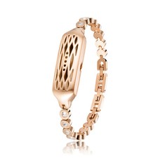 Bracciale Orologio Acciaio Inox Caldo Metallo Strass per Fitbit Flex 2 Holde