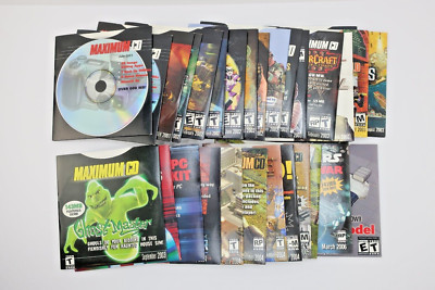 31 Maximum CD PC Video Game Magazine Demo Collection 2001-2006 Lot Retro RARE